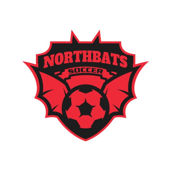 North bats Tournament Soccer logo template Miniatura