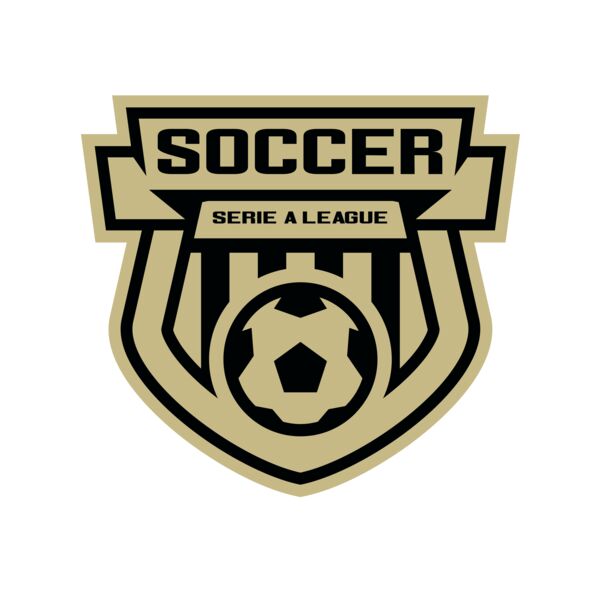 Serie a league soccer logo template Miniatura