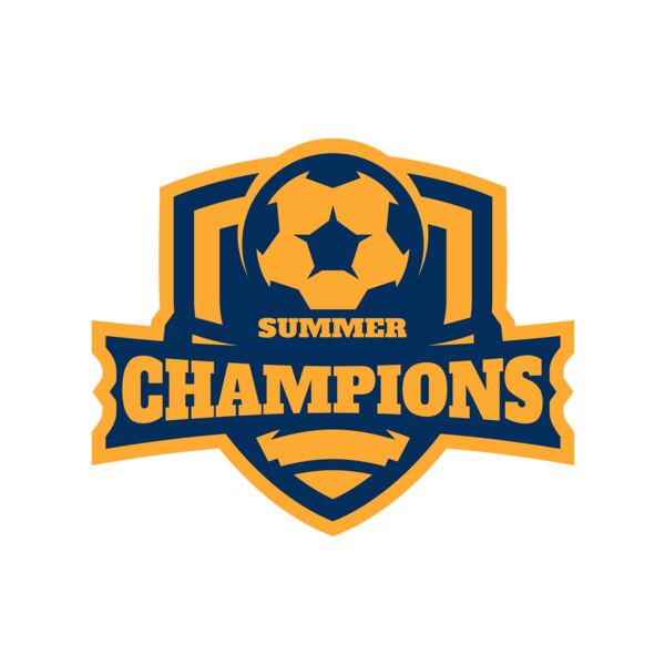 Champions Summer Soccer logo template Miniatura