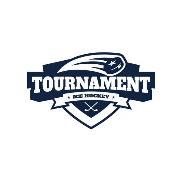 Tournament Ice Hockey logo template 02 Miniatura