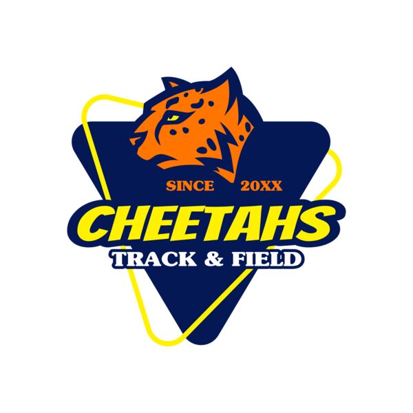 Cheetahs Track & Field Team Miniatura