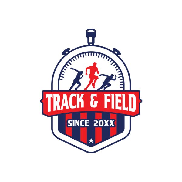 Track & Field Team Logo 14 Miniatura